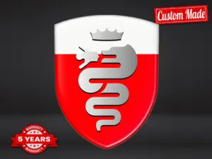 Alfa Romeo Adesivi Logo Personalizzati Robusti Multiuso Pregio